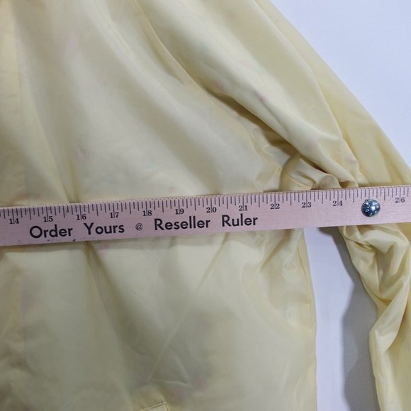 Womens Jacket‎ Size Large Cotton Windbreaker Button Up Yellow HABAND FOR HER - Picture 3 of 8